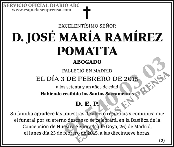 José María Ramírez Pomatta